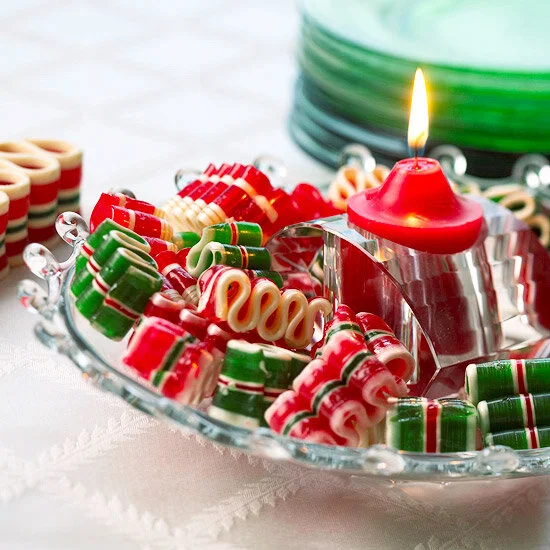 Festive Ribbon Candy CASTLE CREEK CANDLES